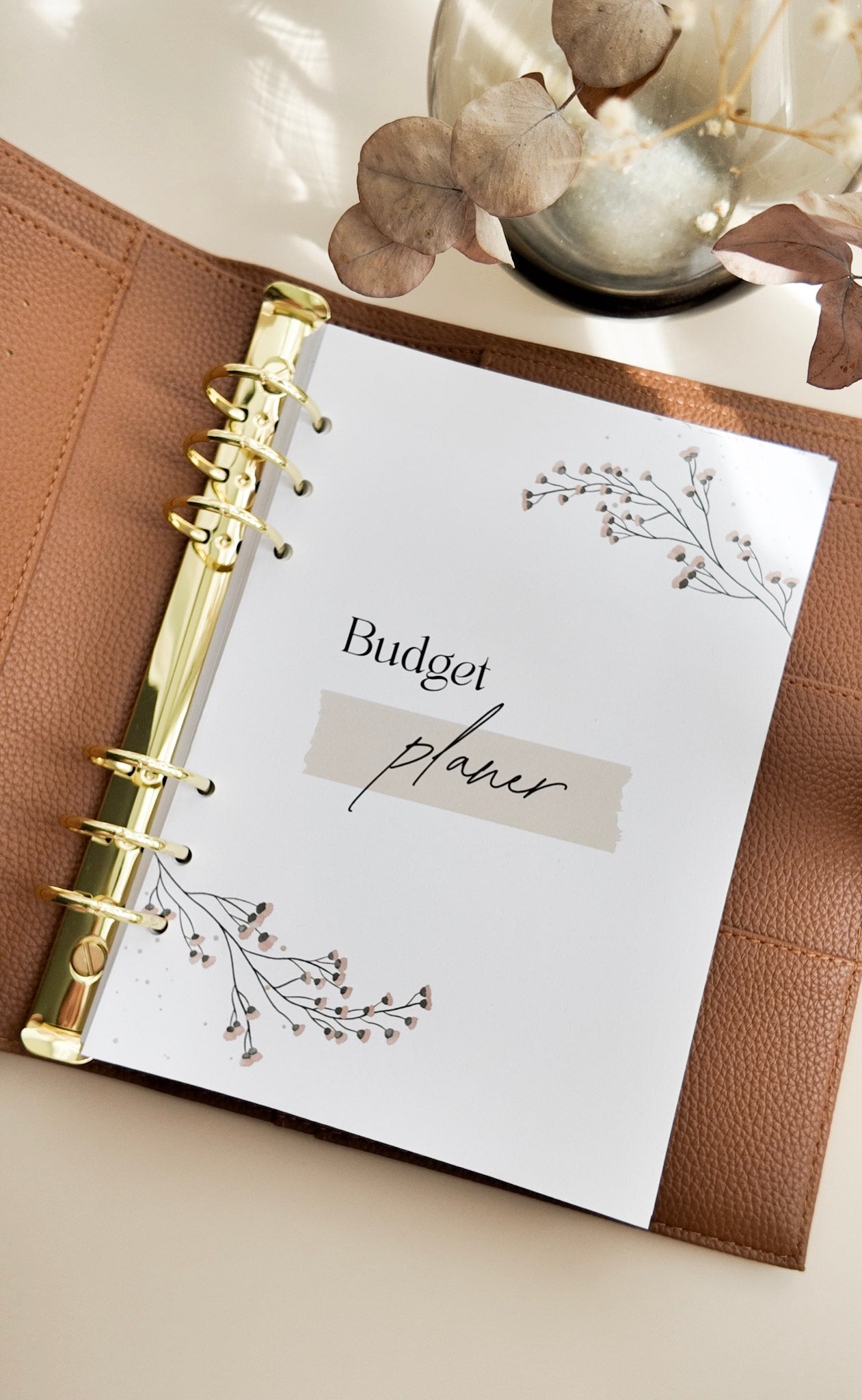 NEU Budgetplaner beige