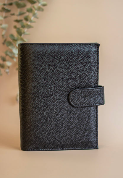 A6 Binder mit goldenen Details