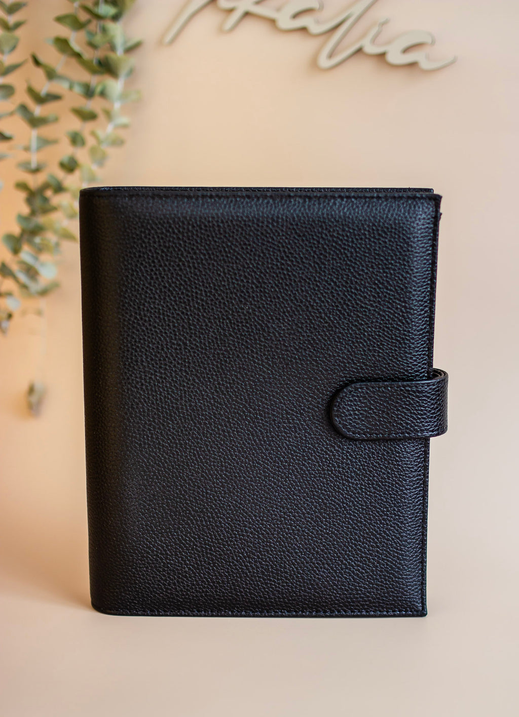 A5 Binder mit goldenen Details