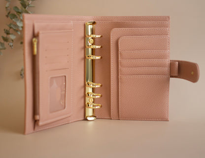 A6 Binder mit goldenen Details