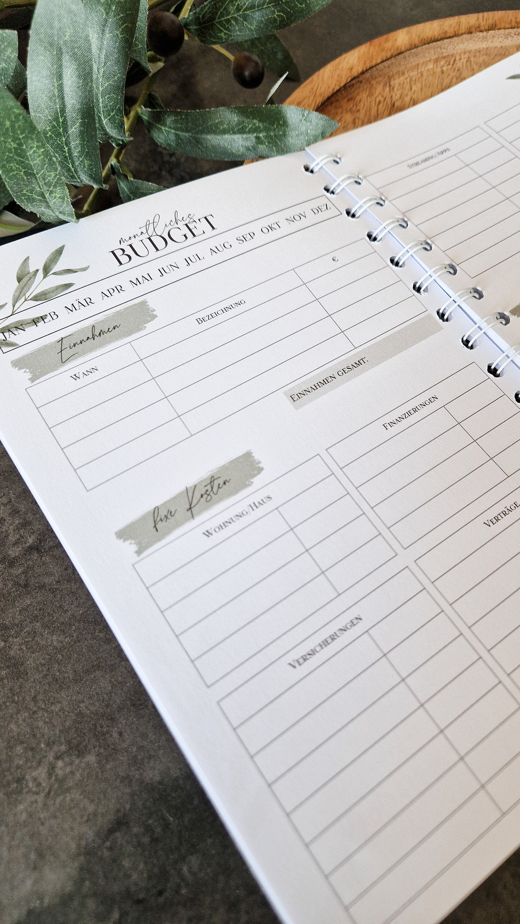 Budget Planer olive