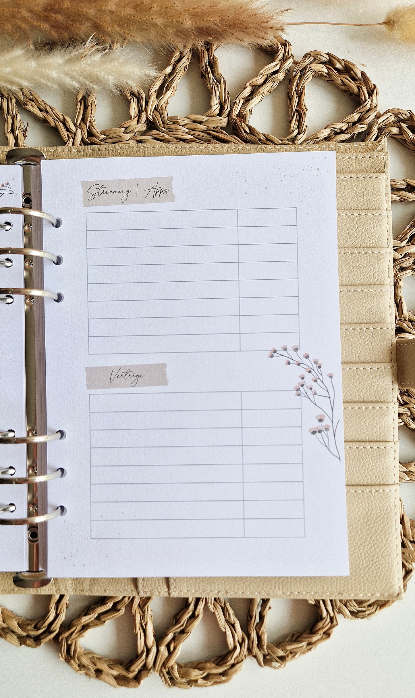 Budget Planer beige