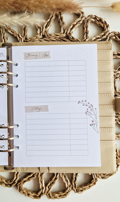 Budget Planer beige