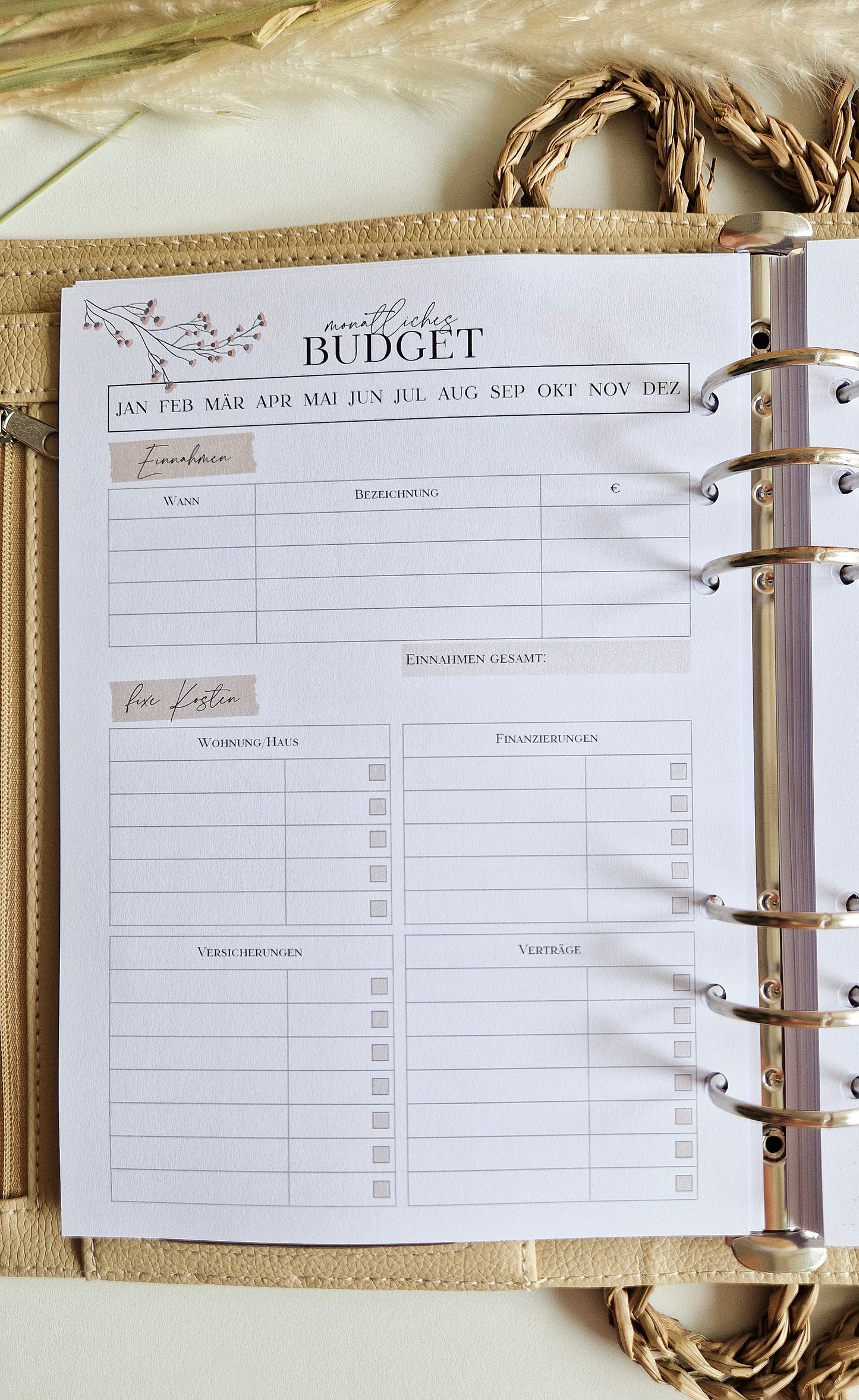 Budget Planer beige