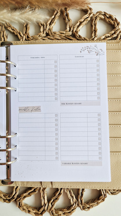 Budget Planer beige