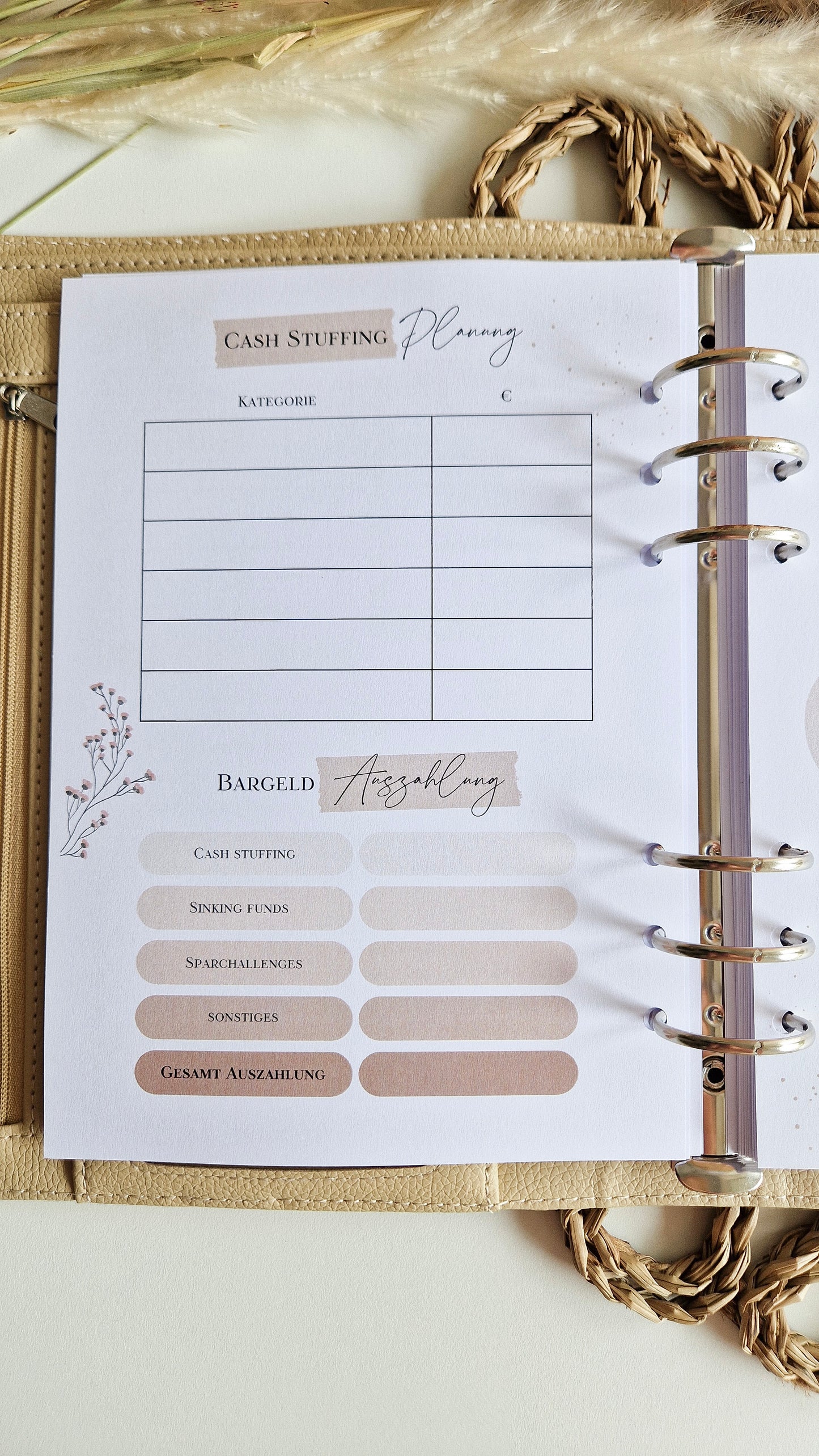 Budget Planer beige