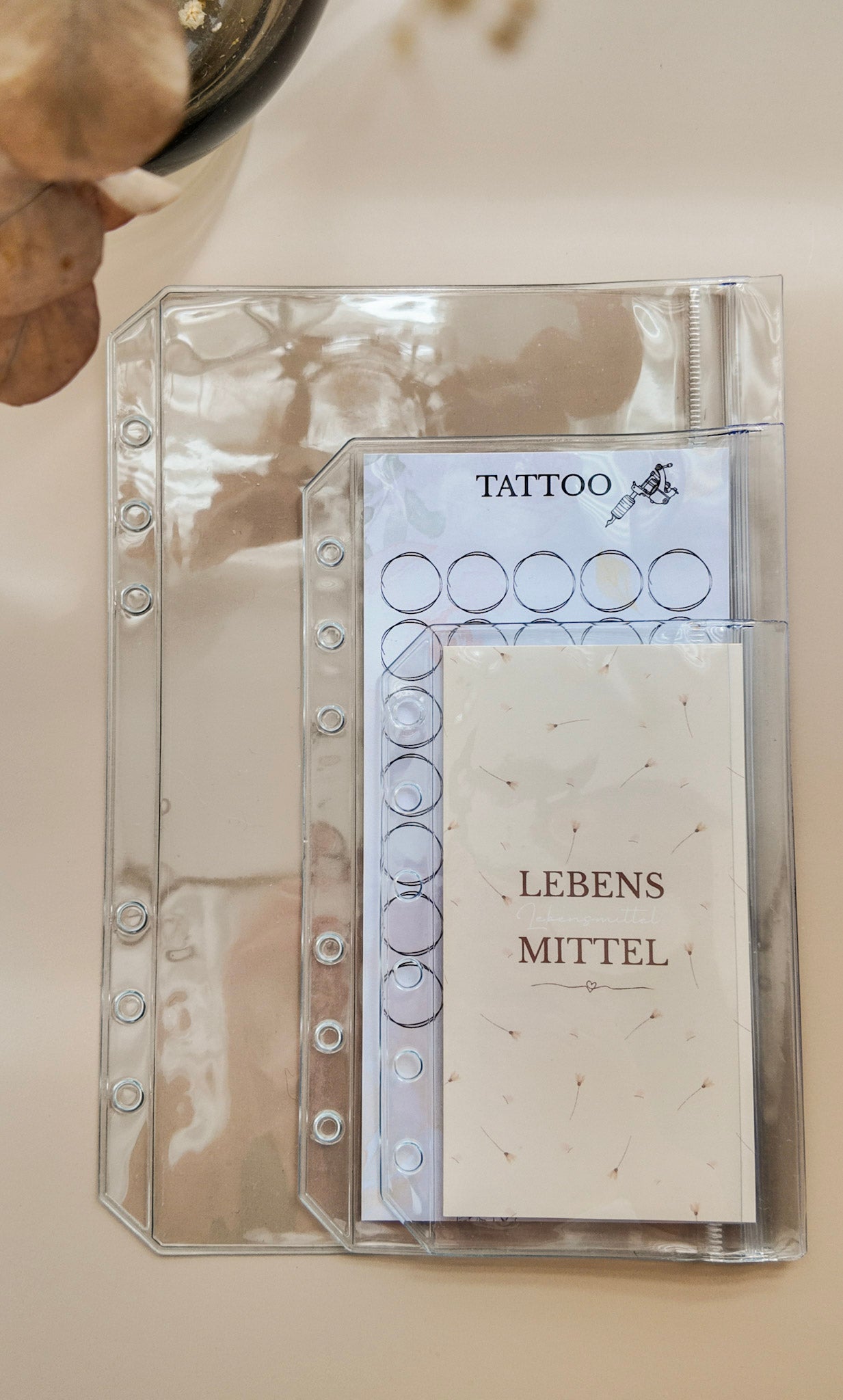 Klarsichthüllen Doppelhülle verschließbar