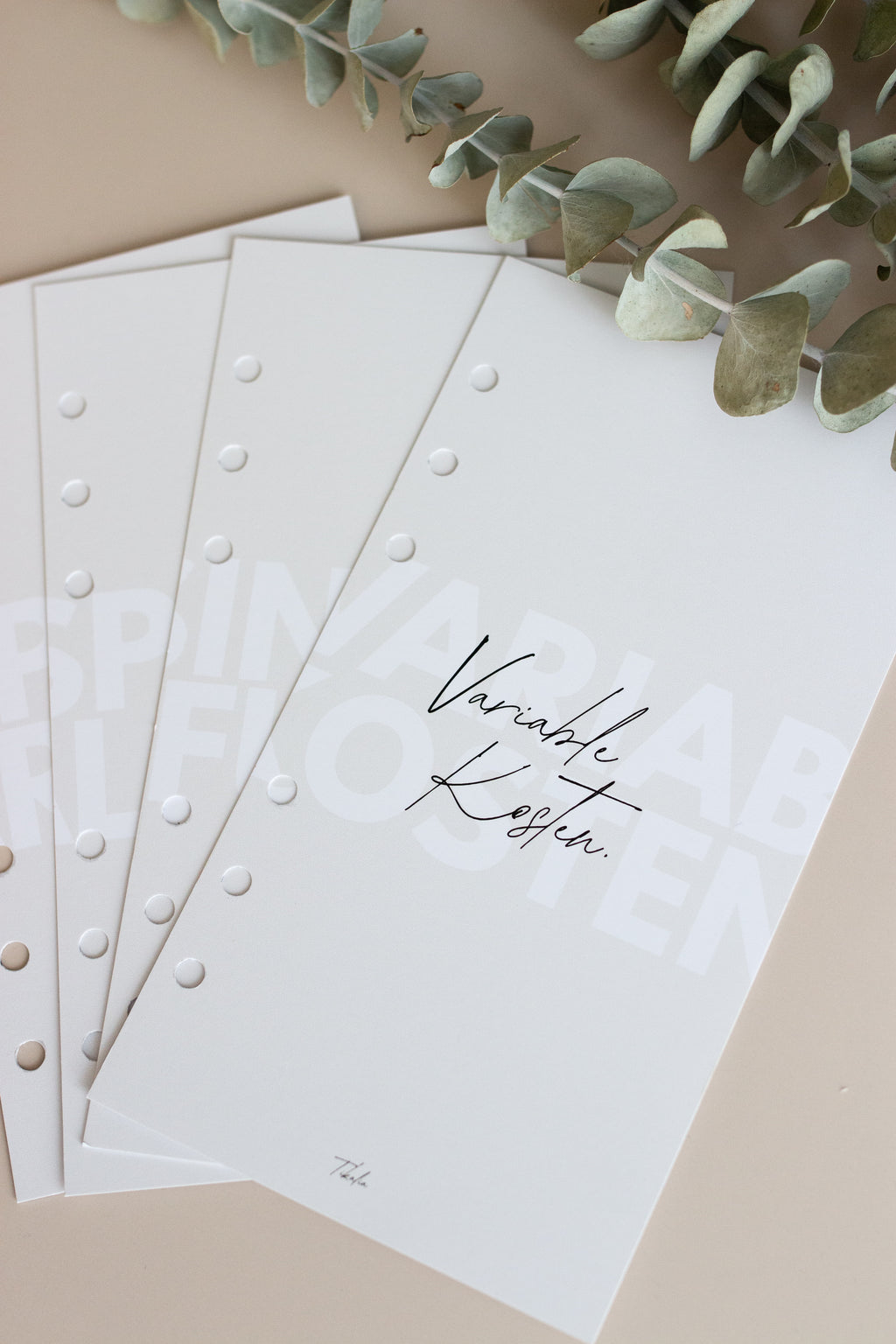 Deckblätter beige A6