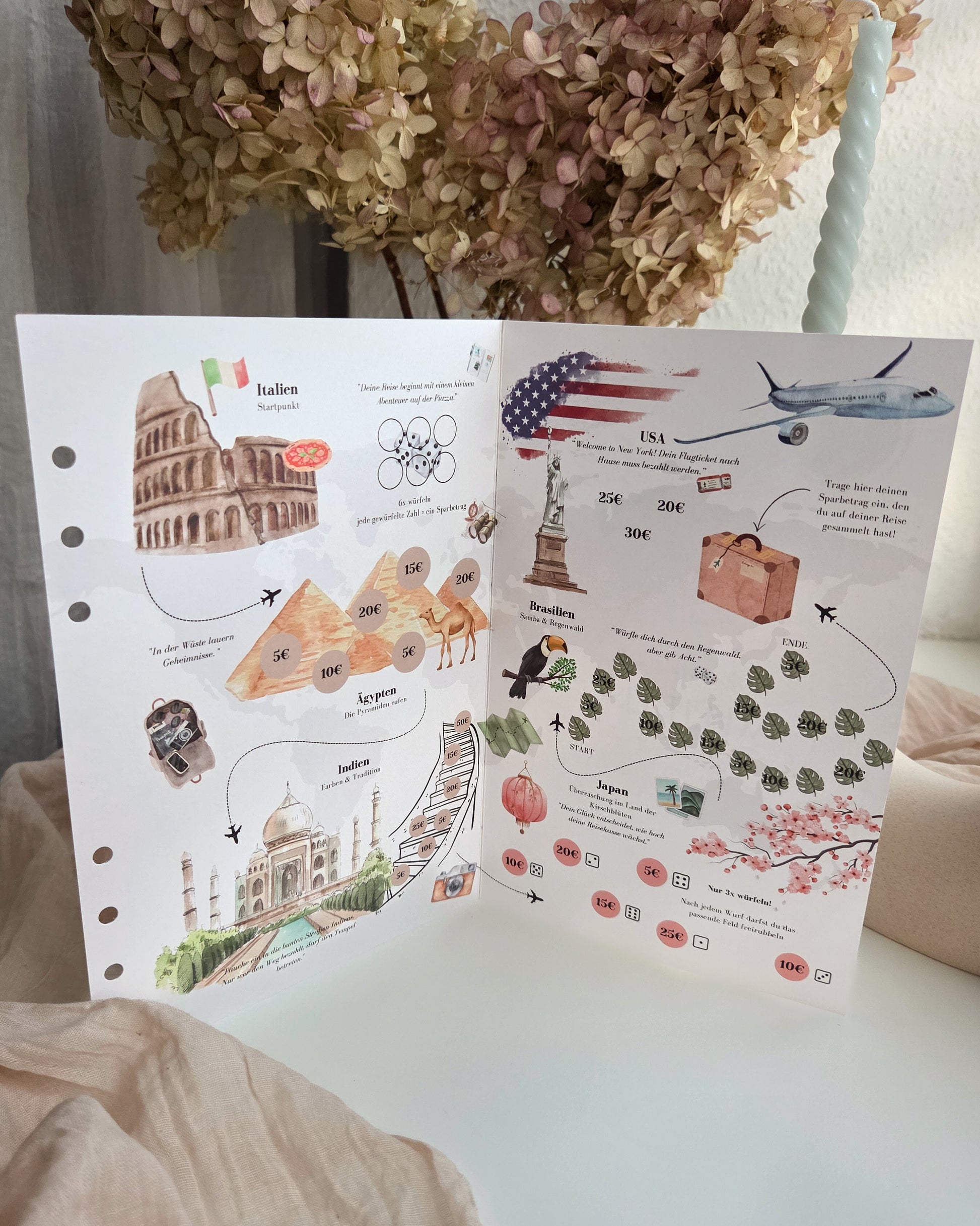 Sparchallenge Klappkarte 