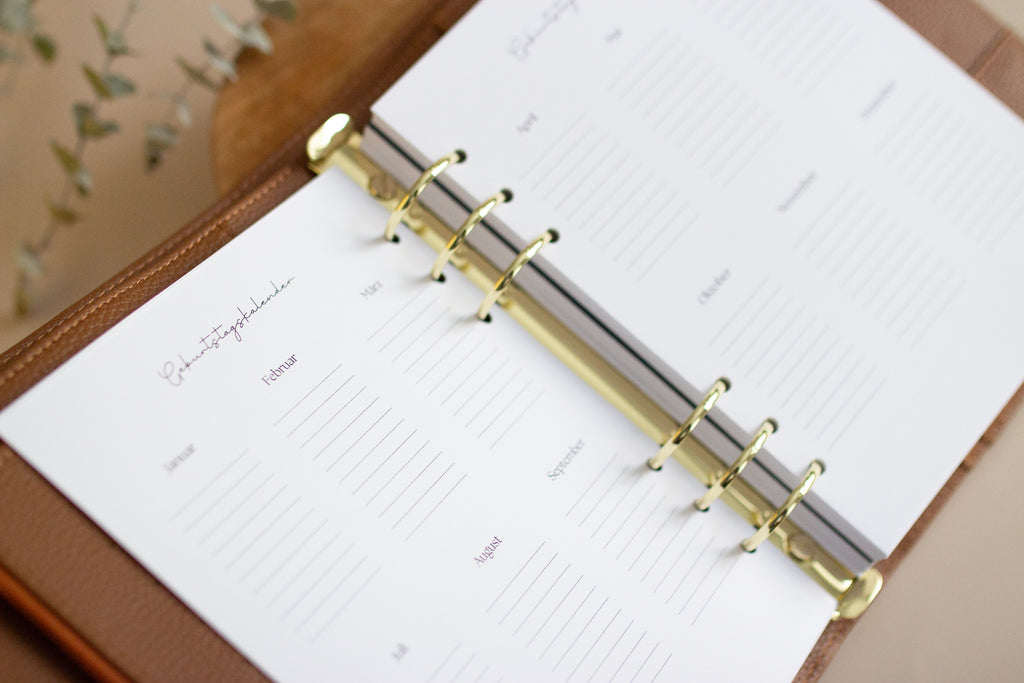Wochenkalender undatiert