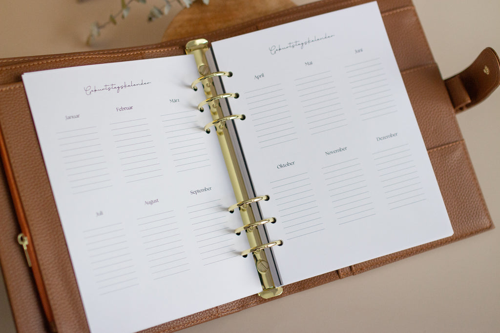 Wochenkalender undatiert