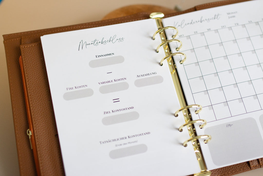 Budget Planer Schwarz/Grau